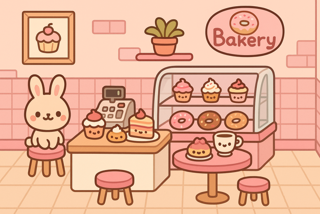 Best Starter Buildings to Create in Toca Boca (Homes, Shops & Schools for Beginners) 3 Kawaii Bakery Build Cute Dessert Shop Layout