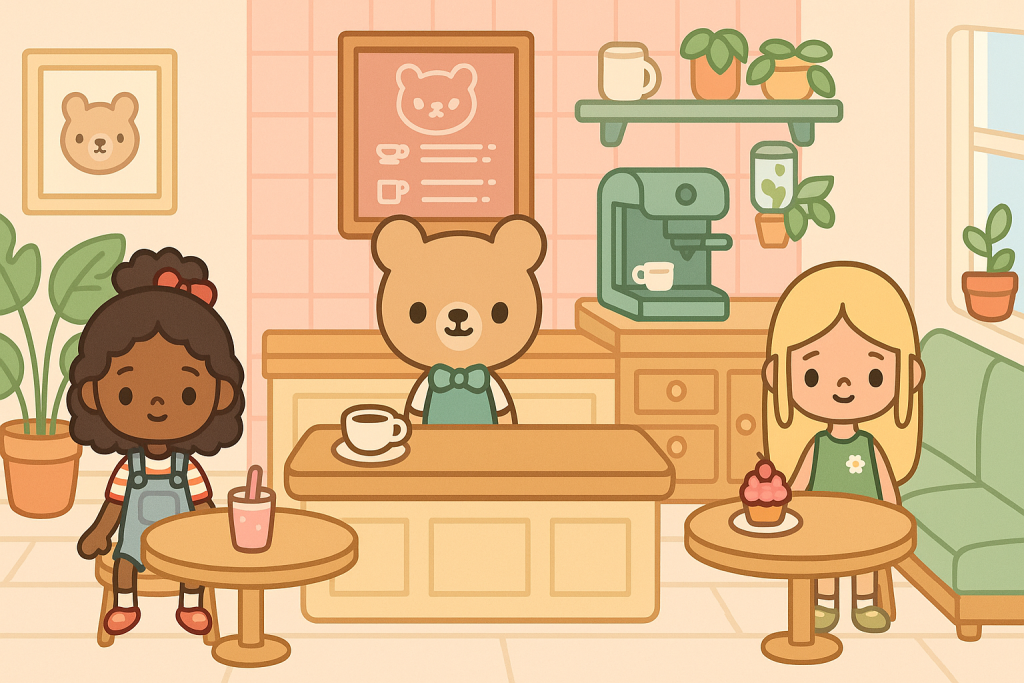 Top 20 Creative Role-Play Ideas in Toca Boca World (2025 Edition) 5 toca world snuggle cub cafe roleplay 2025.webp